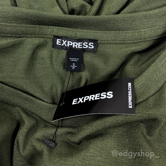 Express | Lace-Up Corset Front Tee - Picture 4 of 6